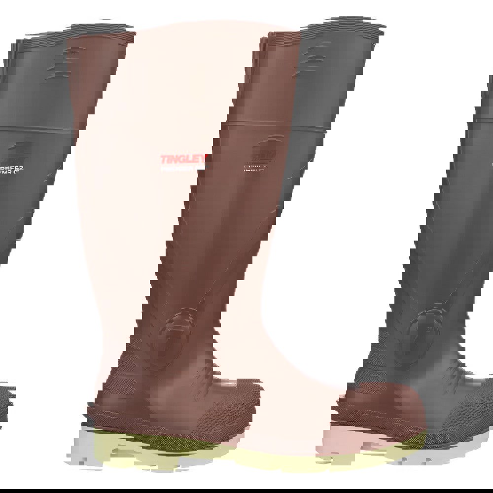 Work Boot: Size 14, Polyvinylchloride, Plain Toe, Knee Boot