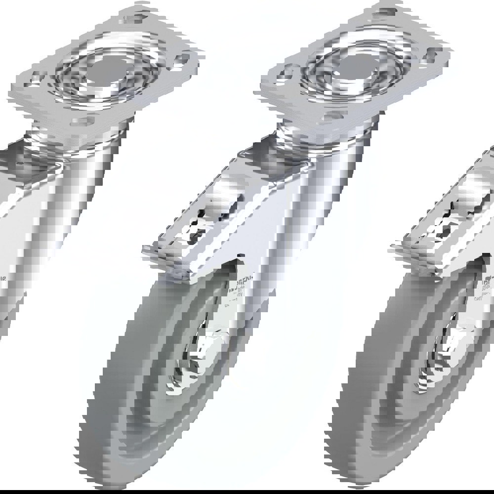 Top Plate Casters; Mount Type: Plate ; Number of Wheels: 1.000 ; Wheel Diameter (Inch): 4 ; Wheel Material: Synthetic ; Wheel Width (Inch): 1-3/16 ; Wheel Color: Dark Gray