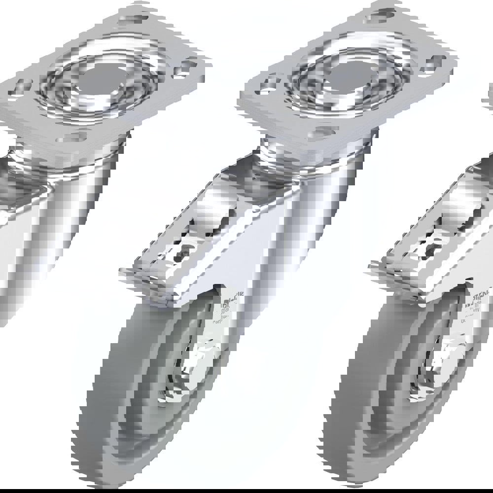 Top Plate Casters; Mount Type: Plate ; Number of Wheels: 1.000 ; Wheel Diameter (Inch): 5 ; Wheel Material: Synthetic ; Wheel Width (Inch): 1-9/16 ; Wheel Color: Natural