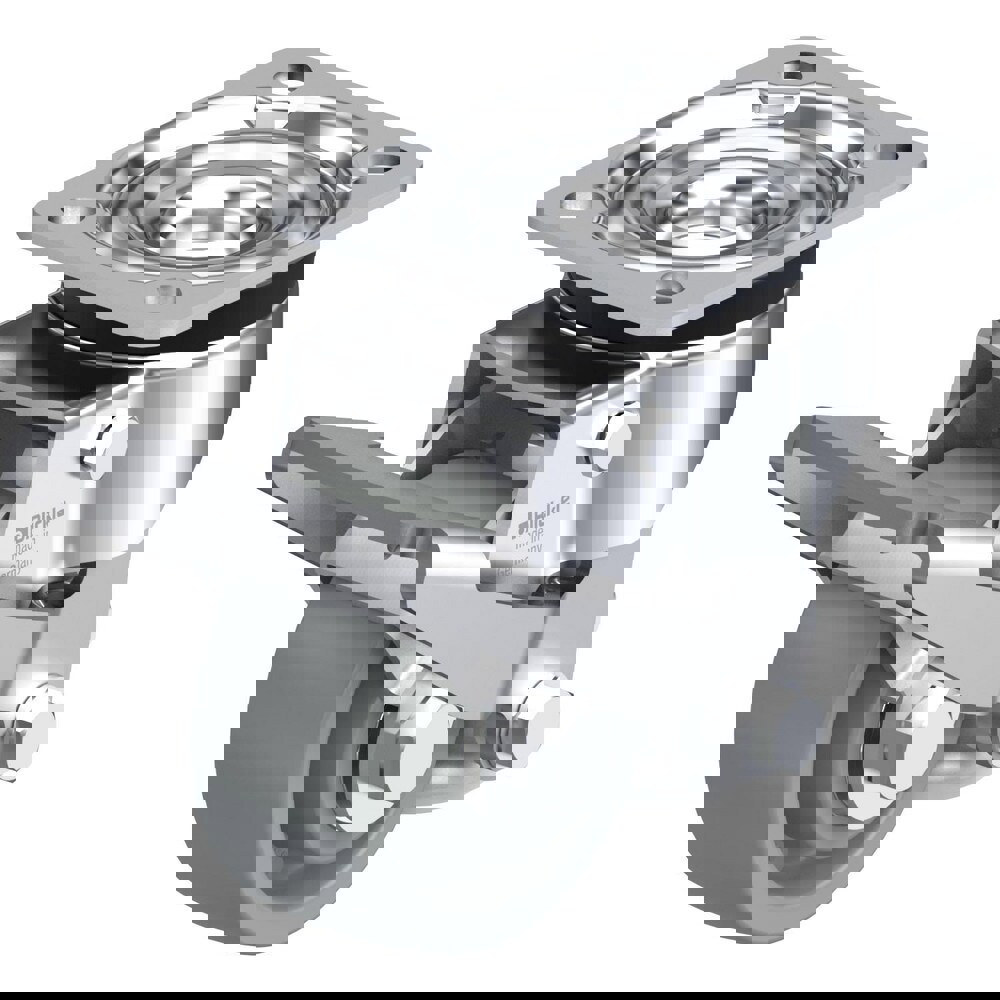 Specialty Casters; Mount Type: Plate ; Style: Double Ball ; Wheel Type: Solid ; Bearing Type: Ball ; Wheel Diameter: 3.125 ; Wheel Width: 1.4375