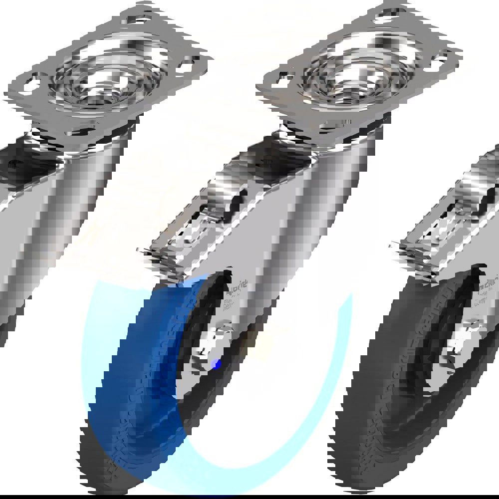 Top Plate Casters; Type: Swivel ; Mount Type: Plate ; Number of Wheels: 1.000 ; Wheel Diameter (Inch): 5 ; Wheel Material: Polyurethane-Elastomer Blickle Besthane ; Wheel Width (Inch): 1-9/16