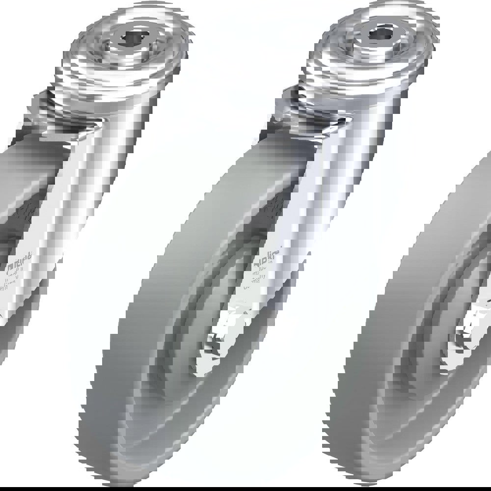 Top Plate Casters; Mount Type: Plate ; Number of Wheels: 1.000 ; Wheel Diameter (Inch): 8 ; Wheel Material: Polyurethane ; Wheel Width (Inch): 2 ; Wheel Color: Blue