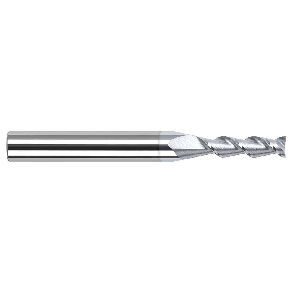 Square End Mill: 0.04'' Dia, 13/64'' LOC, 1/8'' Shank Dia, 2-1/2'' OAL, 2 Flutes, Solid Carbide