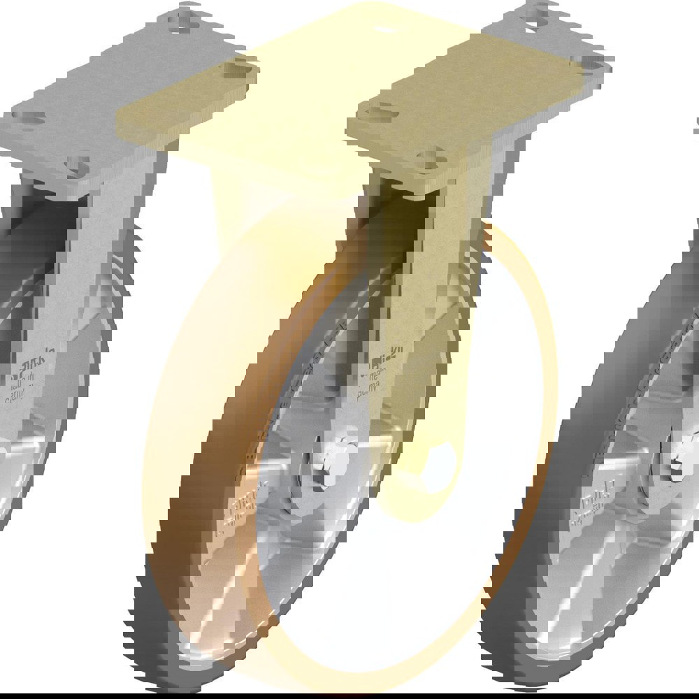 Top Plate Casters; Mount Type: Plate ; Number of Wheels: 1.000 ; Wheel Diameter (Inch): 8 ; Wheel Material: Polyurethane ; Wheel Width (Inch): 2 ; Wheel Color: Brown