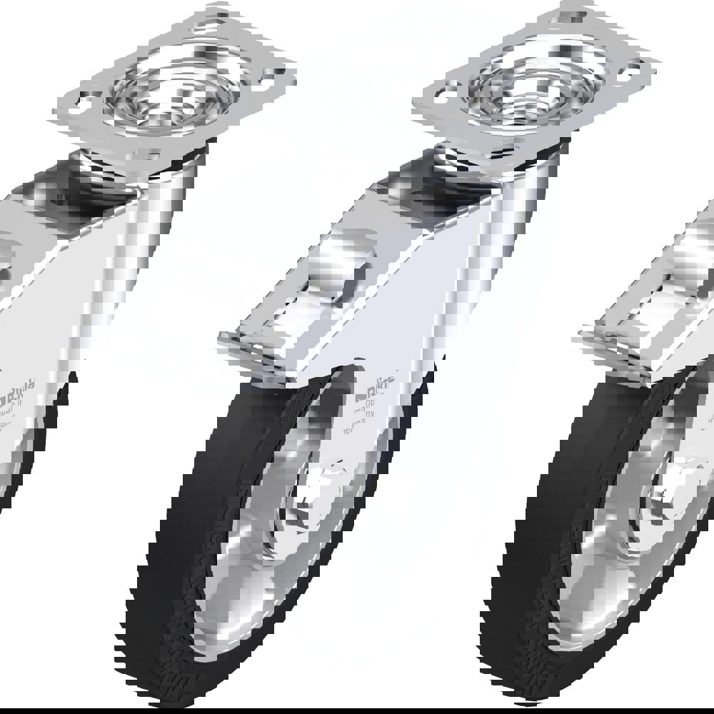 Top Plate Casters; Mount Type: Plate ; Number of Wheels: 1.000 ; Wheel Diameter (Inch): 8 ; Wheel Material: Synthetic ; Wheel Width (Inch): 2 ; Wheel Color: Gray