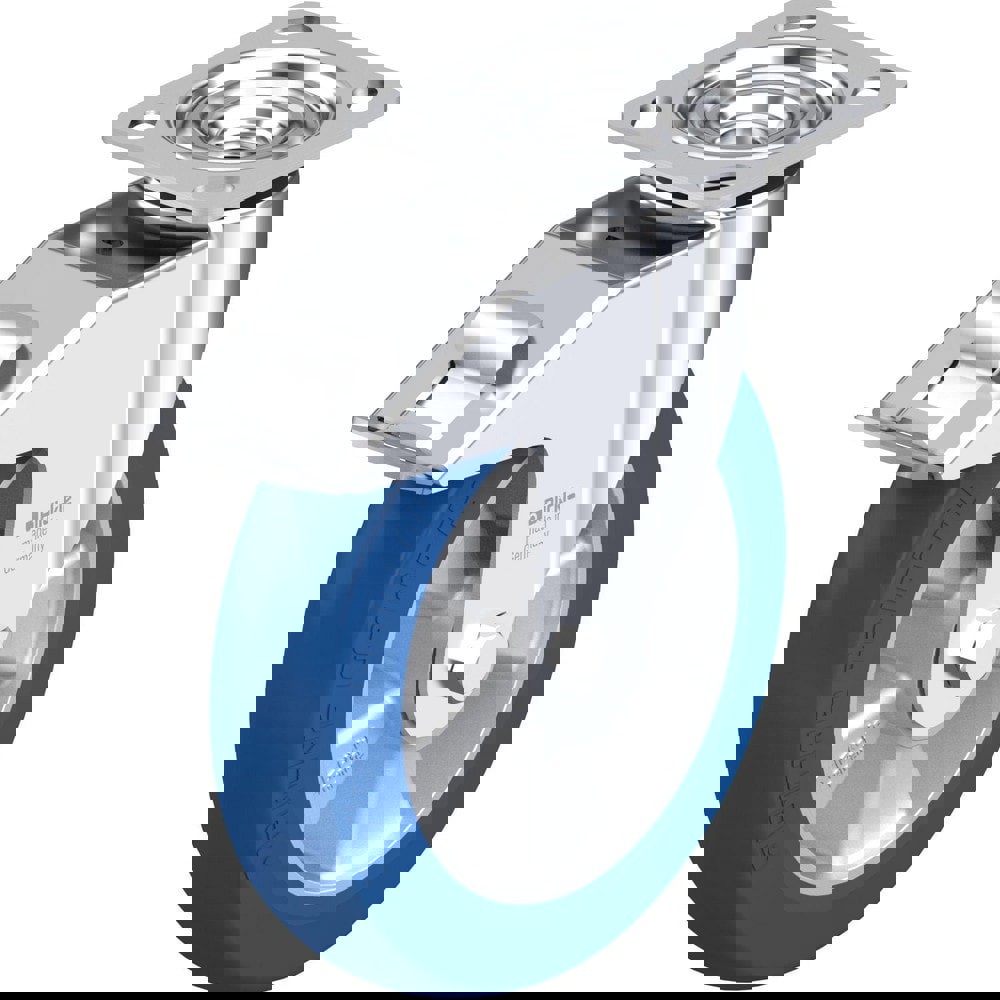 Top Plate Casters; Mount Type: Plate ; Number of Wheels: 1.000 ; Wheel Diameter (Inch): 8 ; Wheel Material: Synthetic ; Wheel Width (Inch): 2 ; Wheel Color: Gray