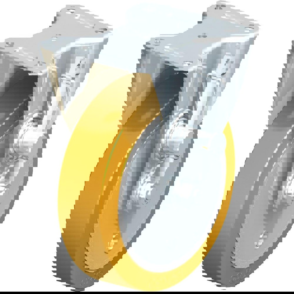 Top Plate Casters; Mount Type: Plate ; Number of Wheels: 1.000 ; Wheel Diameter (Inch): 8 ; Wheel Material: Synthetic ; Wheel Width (Inch): 2 ; Wheel Color: Gray