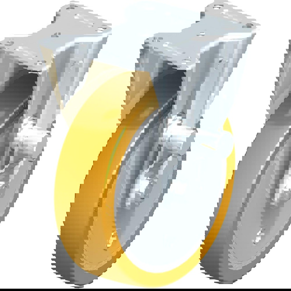 Top Plate Casters; Mount Type: Plate ; Number of Wheels: 1.000 ; Wheel Diameter (Inch): 8 ; Wheel Material: Synthetic ; Wheel Width (Inch): 2 ; Wheel Color: Gray