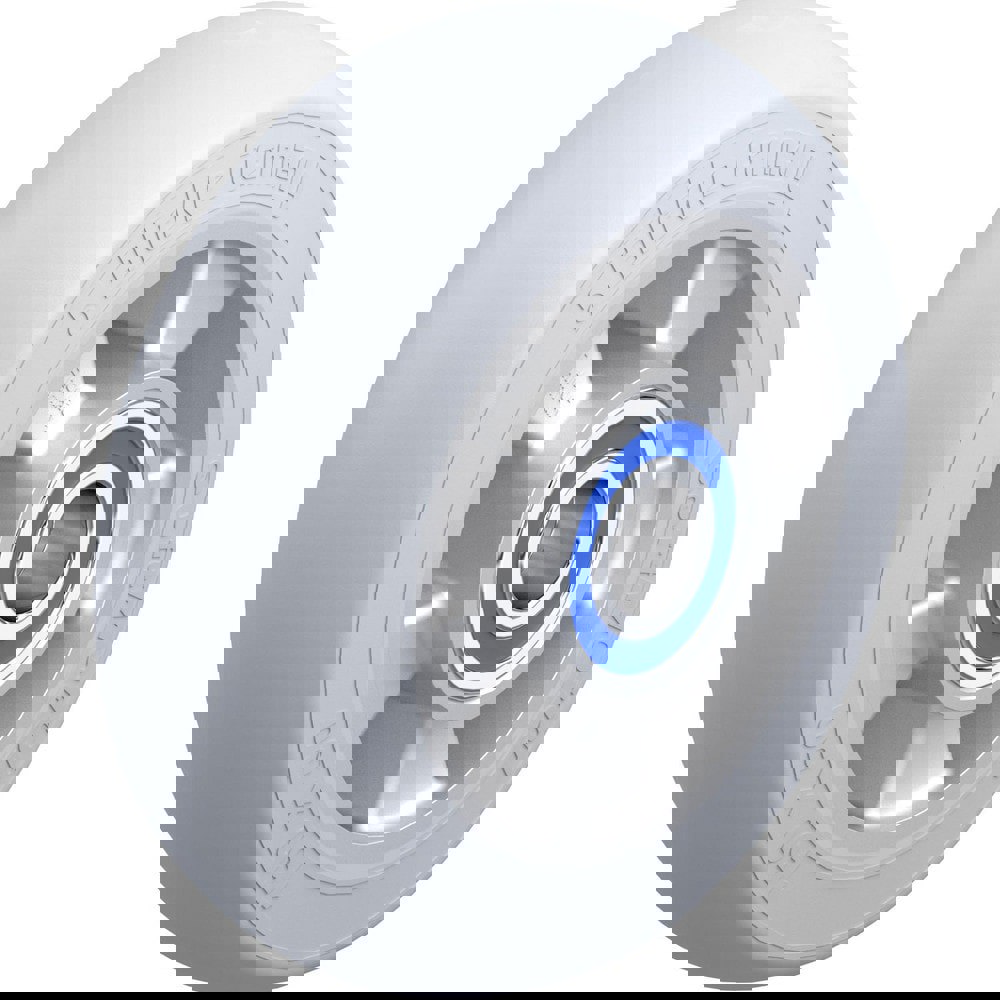 Caster Wheels; Wheel Type: Rigid; Swivel ; Wheel Diameter (Inch): 6 ; Bearing Type: Ball ; Wheel Width (Inch): 2 ; Wheel Core Material: Die-Cast Aluminium ; Wheel Material: Rubber