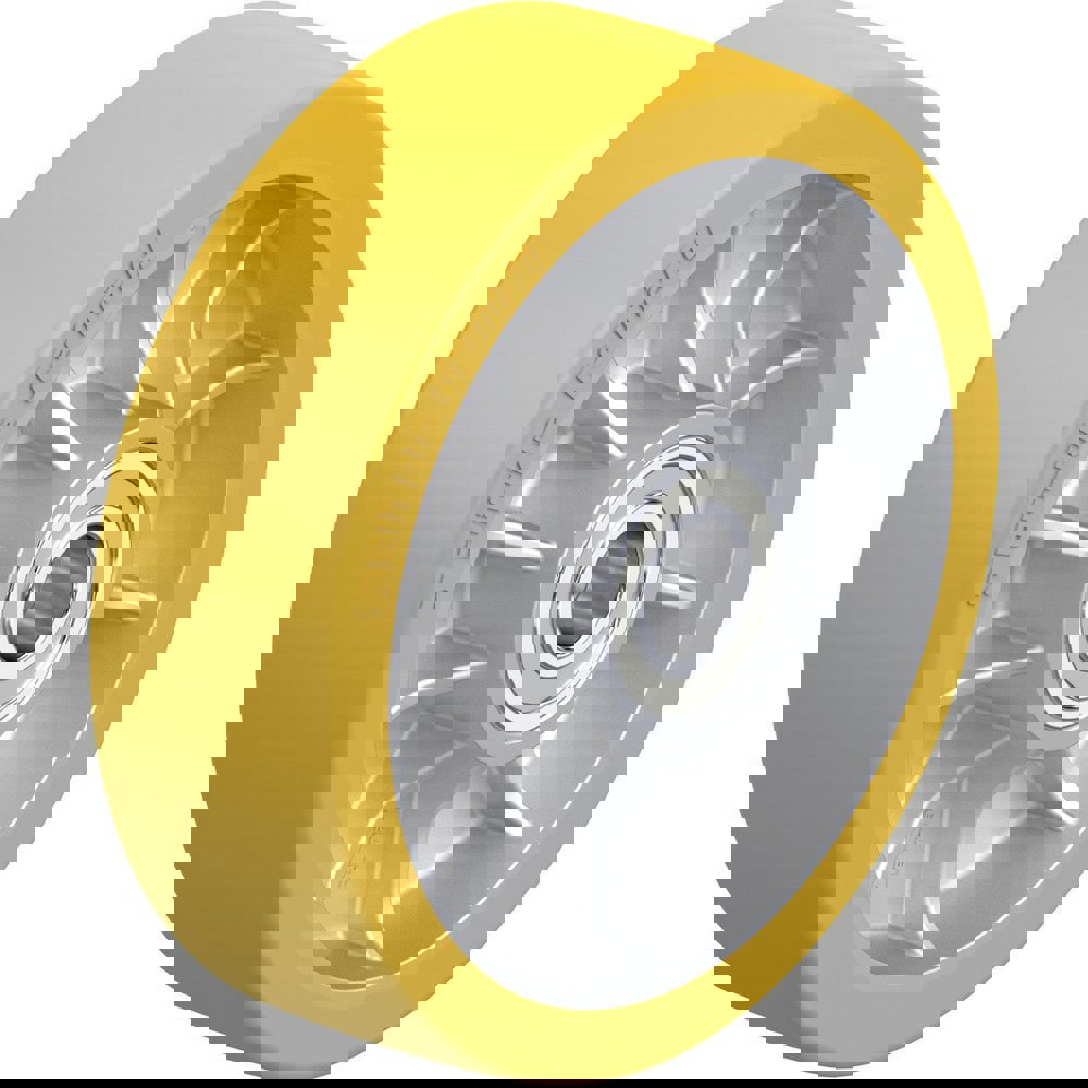 Caster Wheels; Wheel Type: Rigid; Swivel ; Wheel Diameter (Inch): 6-5/16 ; Bearing Type: Ball ; Wheel Width (Inch): 2 ; Wheel Core Material: Die-Cast Aluminium ; Wheel Material: Polyurethane