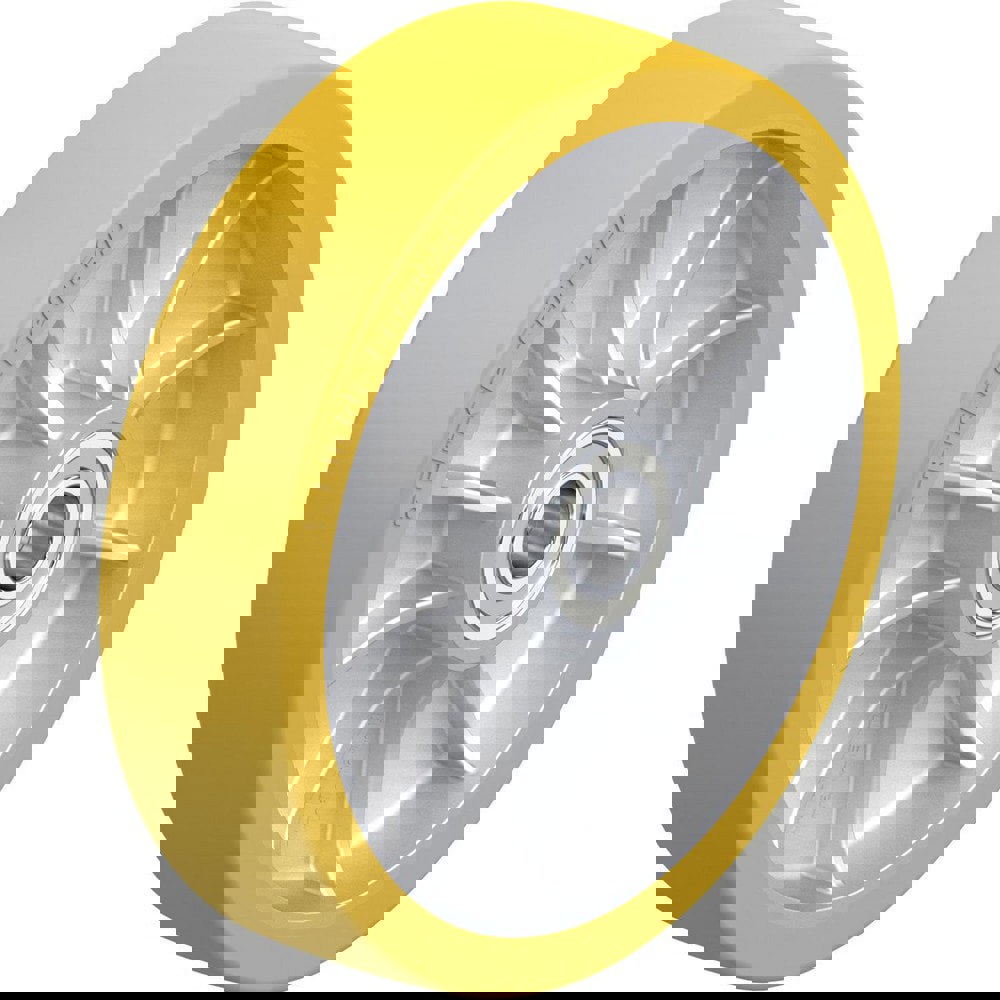 Caster Wheels; Wheel Type: Rigid; Swivel ; Wheel Diameter (Inch): 8 ; Bearing Type: Ball ; Wheel Width (Inch): 2 ; Wheel Core Material: Die-Cast Aluminium ; Wheel Material: Polyurethane