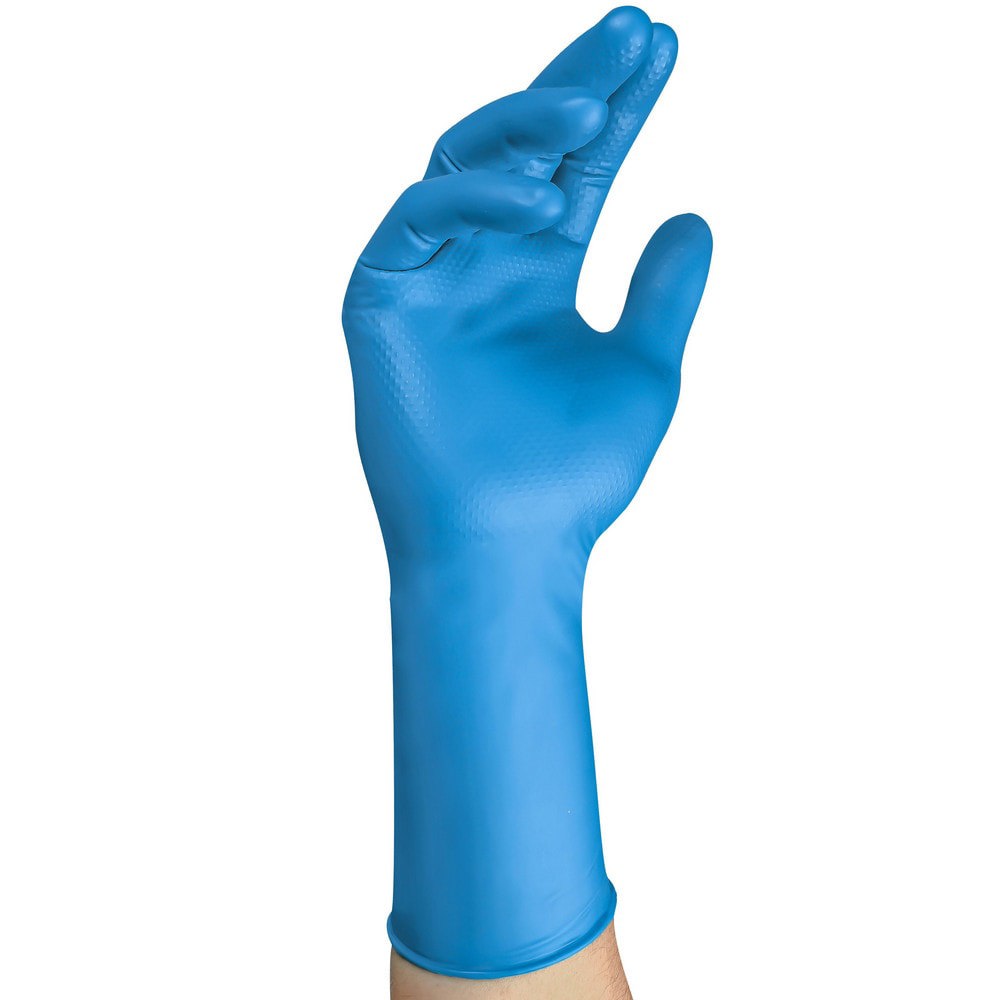 Disposable Glove: Series MICROFLEX, Size X-Large, 9.4 mil, Nitrile Coated, Nitrile, General Purpose & Food Grade, Powder-Free, No