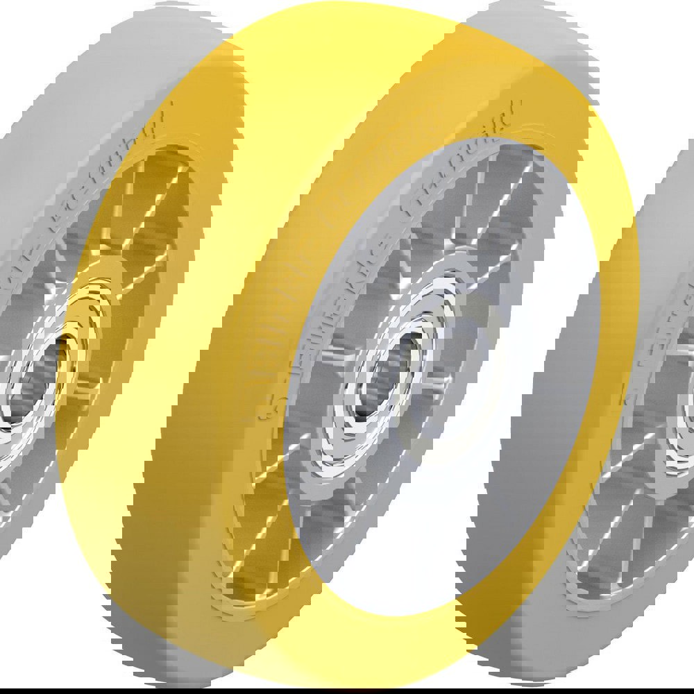 Caster Wheels; Wheel Type: Rigid; Swivel ; Wheel Diameter (Inch): 6 ; Bearing Type: Ball ; Wheel Width (Inch): 2-1/8 ; Wheel Core Material: Die-Cast Aluminium ; Wheel Material: Polyurethane
