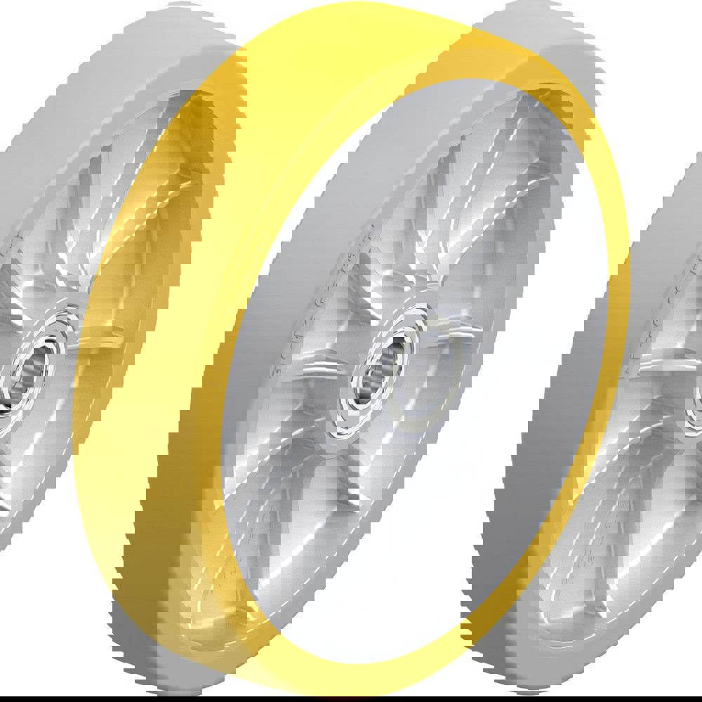 Caster Wheels; Wheel Type: Rigid; Swivel ; Wheel Diameter (Inch): 10 ; Bearing Type: Ball ; Wheel Width (Inch): 2-3/8 ; Wheel Core Material: Die-Cast Aluminium ; Wheel Material: Polyurethane