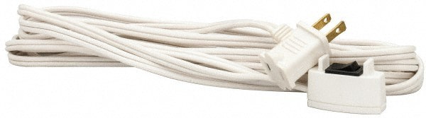 15', 16/2 Gauge/Conductors, White Indoor Extension Cord