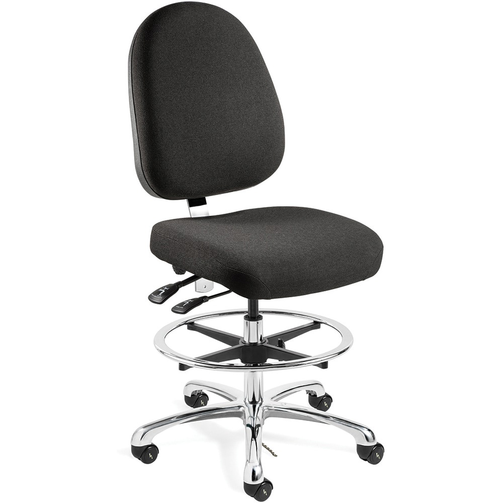 Task Chair: Olefin, Adjustable Height, Ebony