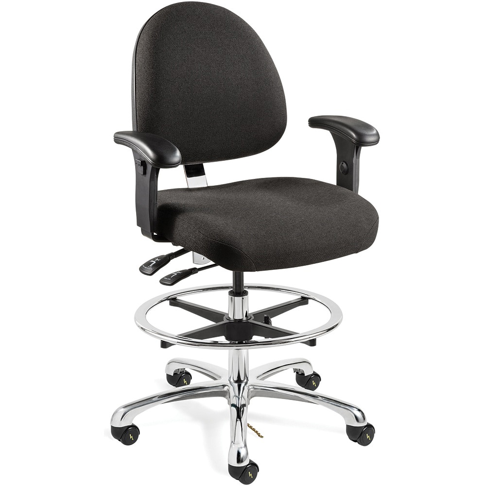 Task Chair: Olefin, Adjustable Height, Ebony