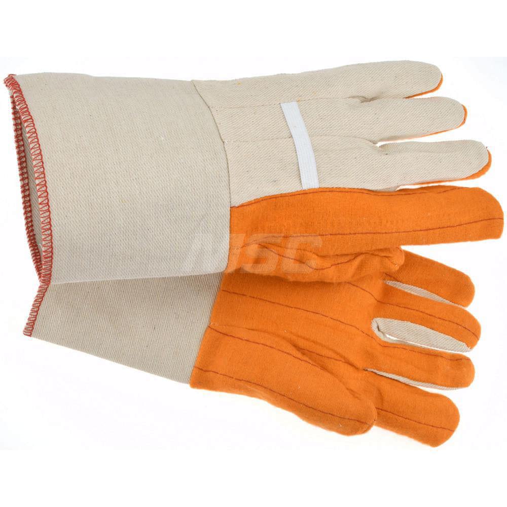 Work Gloves: PRO-SAFE Size Universal, Not Lined, Cotton Fabric
