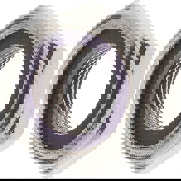 Hex Lock Nut: Insert, Nylon Insert, 1/2-13, Grade 18-8 Stainless Steel