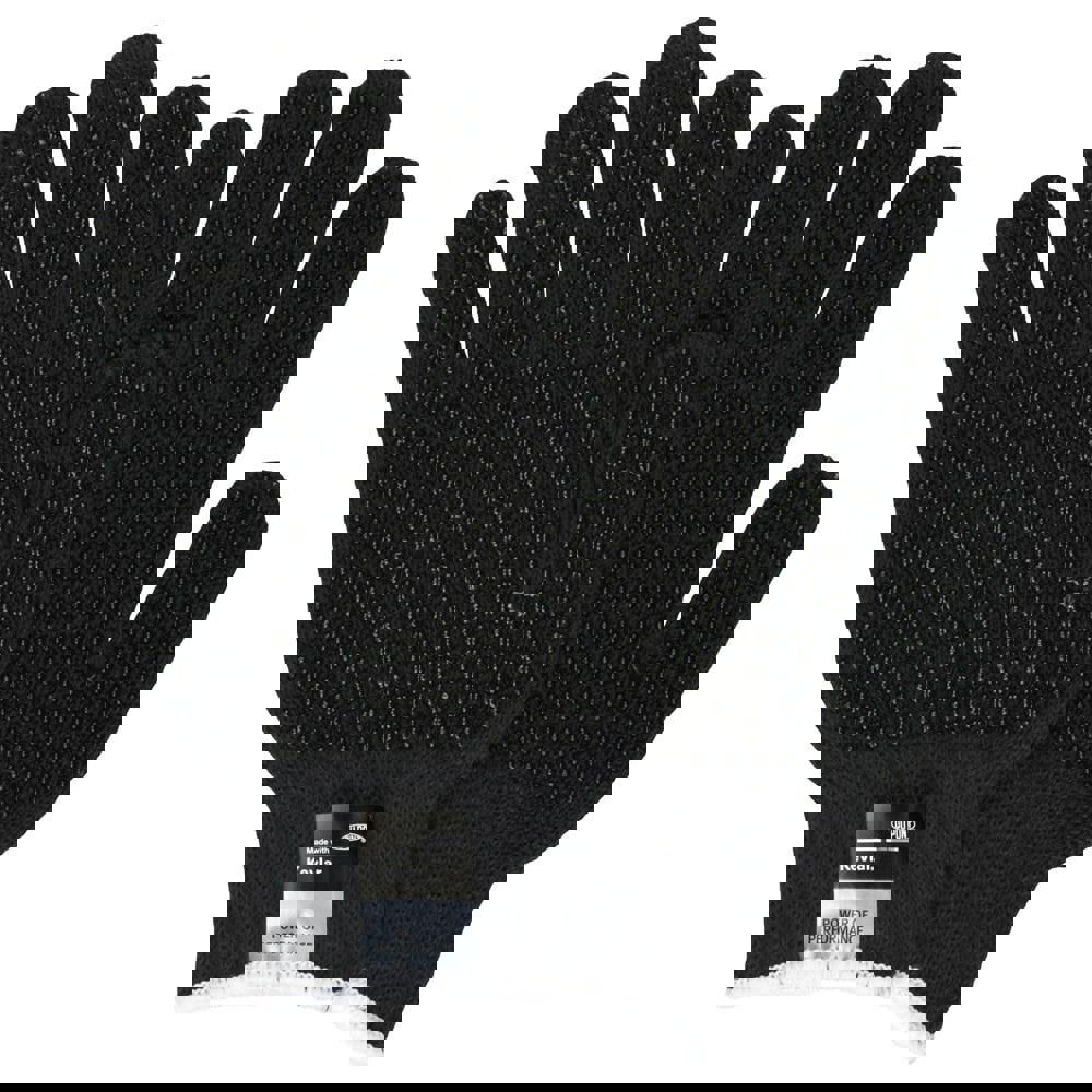 Cut, Puncture & Abrasive-Resistant Gloves: Size L, ANSI Cut A3, ANSI Puncture 3, Polyvinylchloride, Kevlar