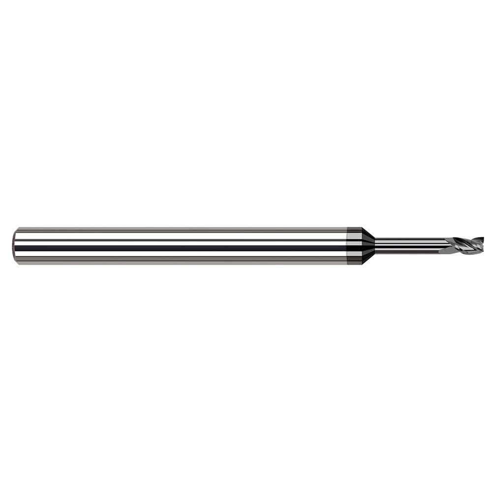 Square End Mills; Mill Diameter (mm): 0.50 ; Mill Diameter (Decimal Inch): 0.0200 ; Number Of Flutes: 3 ; End Mill Material: Solid Carbide ; Length of Cut (Decimal Inch): 0.0300 ; Shank Diameter (Inch): 1/8