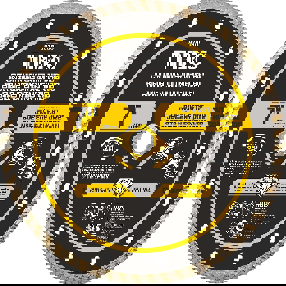 Wet & Dry Cut Saw Blade: 7