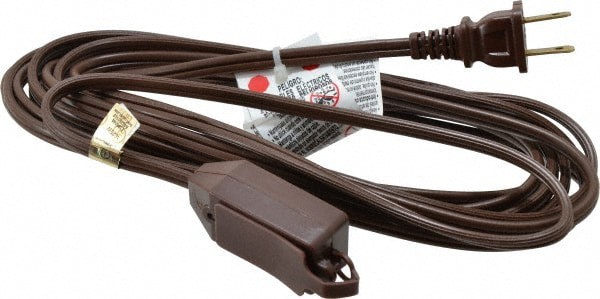 15', 16/2 Gauge/Conductors, Brown Indoor Extension Cord