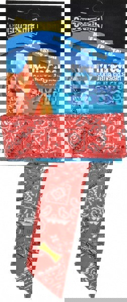 Cooling Bandana: Size Universal, Red, No Slimy Feel & Triple Washed