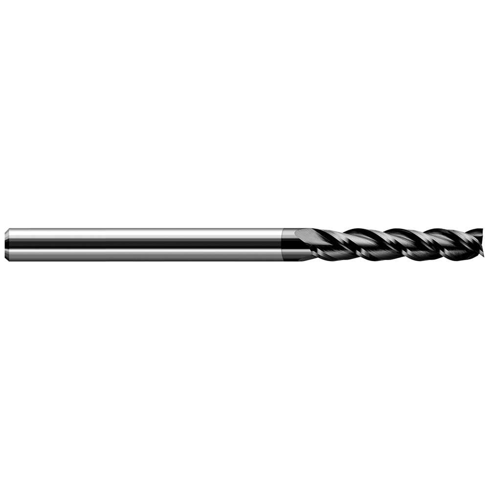 Square End Mill: 1/4'' Dia, 1-1/4'' LOC, 1/4'' Shank Dia, 3'' OAL, 3 Flutes, Solid Carbide