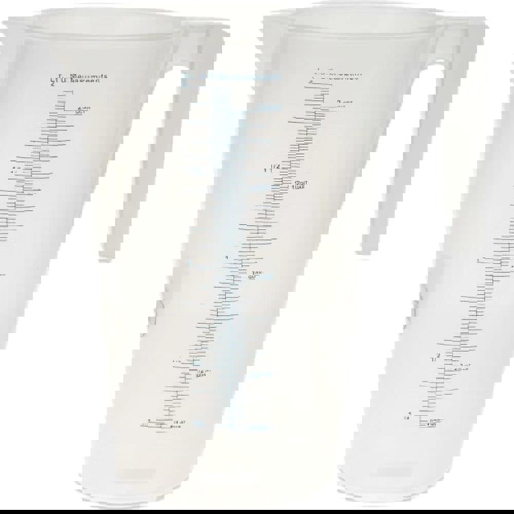 Beakers & Pipettes; Beaker Type: Pitcher ; Volume Capacity: 2.0 ; Material: Polypropylene ; Maximum Temperature: 2120F ; Labware Transparency: Translucent ; Graduations: Yes