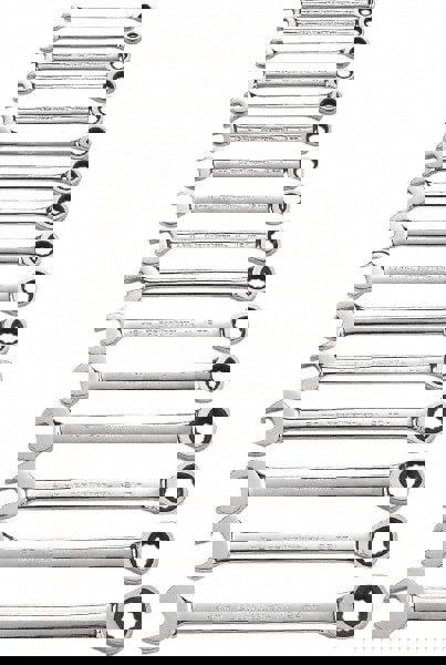 Combination Wrench Set: 16 Pc, 10 mm 11 mm 12 mm 13 mm 14 mm 15 mm 16 mm 17 mm 18 mm 19 mm 20 mm 21 mm 22 mm 24 mm 8 mm & 9 mm Wrench, Metric