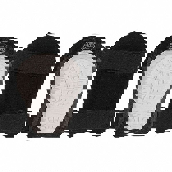 Knee Pad: 2 Strap, Rubber Cap, Hook & Loop Closure, Universal