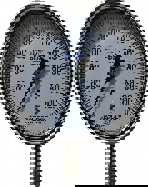 Pressure Gauge: 3-1/2