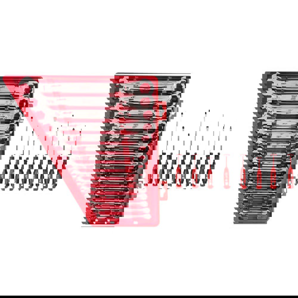 Wrench Sets; System Of Measurement: Inch ; Container Type: Storage Tray ; Material: Alloy Steel ; Finish Coating: Chrome ; Non-sparking: No ; Corrosion-resistant: Yes