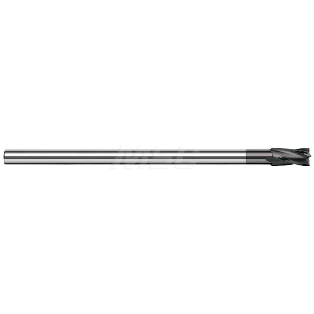 Square End Mill: 1/4'' Dia, 3/8'' LOC, 3'' OAL, 4 Flutes, Solid Carbide