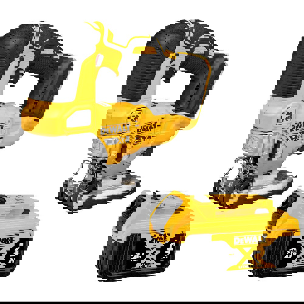 Cordless Jigsaws; Voltage: 20.00V ; Strokes per Minute: 3200 ; Stroke Length: 1.00in ; Maximum Cutting Angle: 45.00 ; Battery Included: No ; Battery Chemistry: Lithium-ion