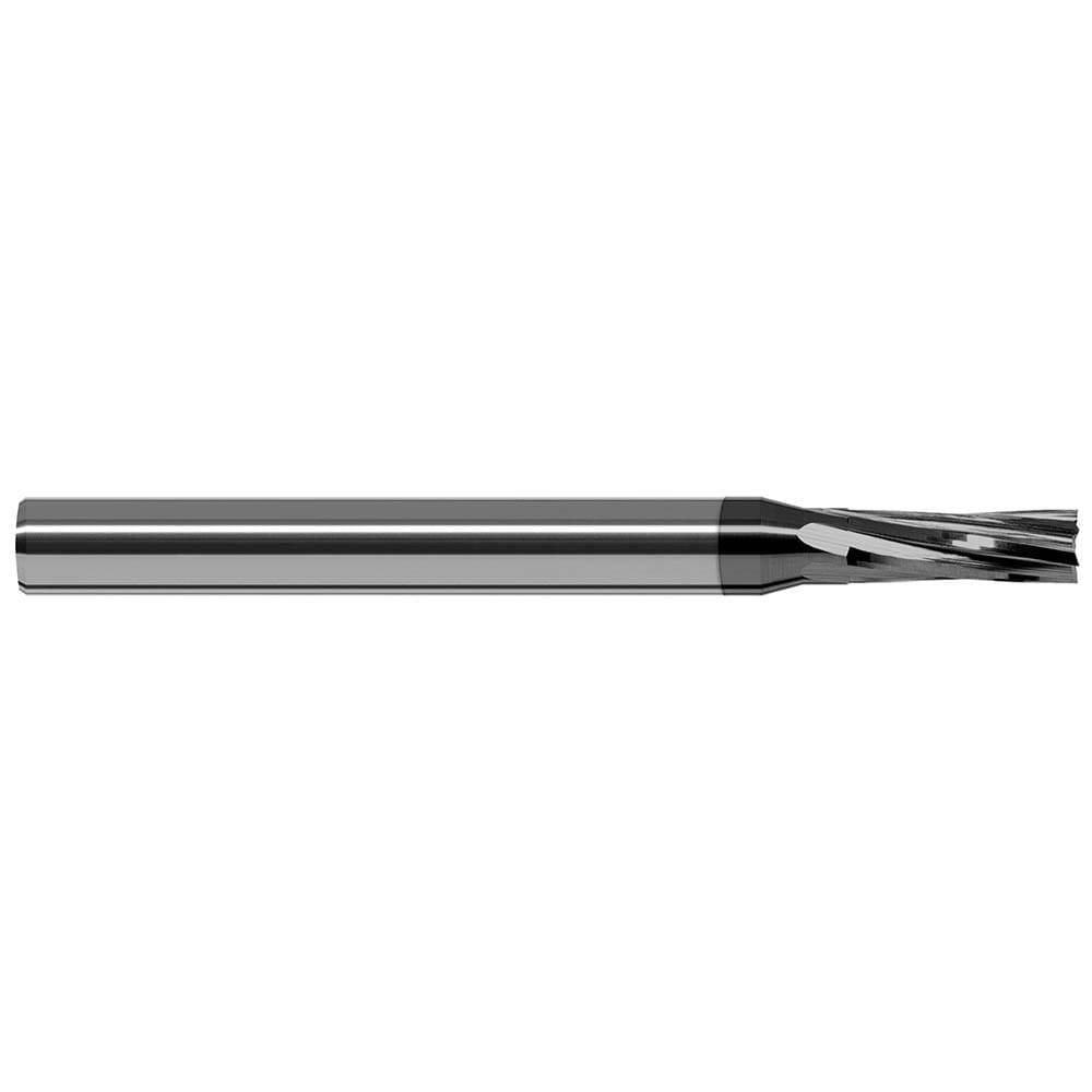 Square End Mill: 3/16'' Dia, 0.57'' LOC, 3/16'' Shank Dia, 2'' OAL, 8 Flutes, Solid Carbide