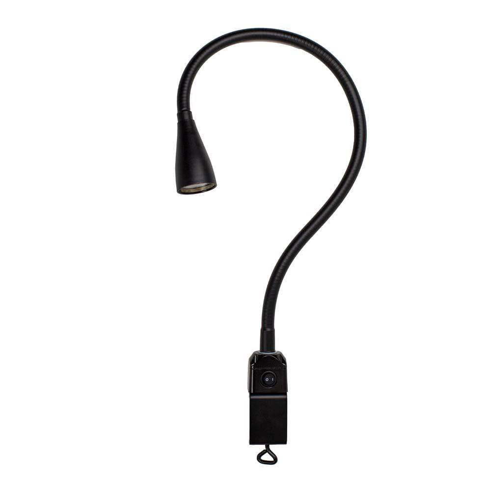 Machine Lights; Machine Light Style: Gooseneck ; Lamp Technology: LED ; Voltage: 12V ; Wattage: 7W ; Overall Length (Decimal Inch): 30in ; Color: Black