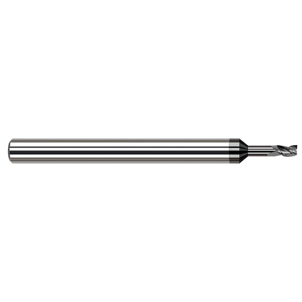 Square End Mills; Mill Diameter (mm): 0.50 ; Mill Diameter (Decimal Inch): 0.0200 ; Number Of Flutes: 3 ; End Mill Material: Solid Carbide ; Length of Cut (Decimal Inch): 0.0300 ; Shank Diameter (Inch): 1/8