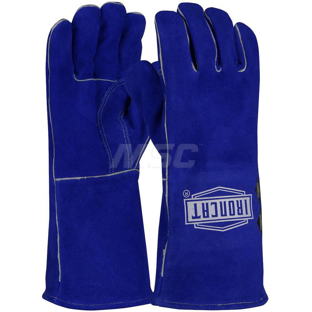 Welding Gloves: Size Large, Uncoated, Split Cowhide Leather, Gas Welding Application