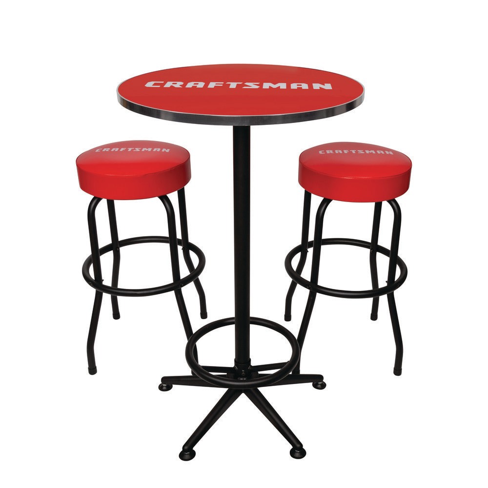 3-Piece Workshop Table and Stool Set