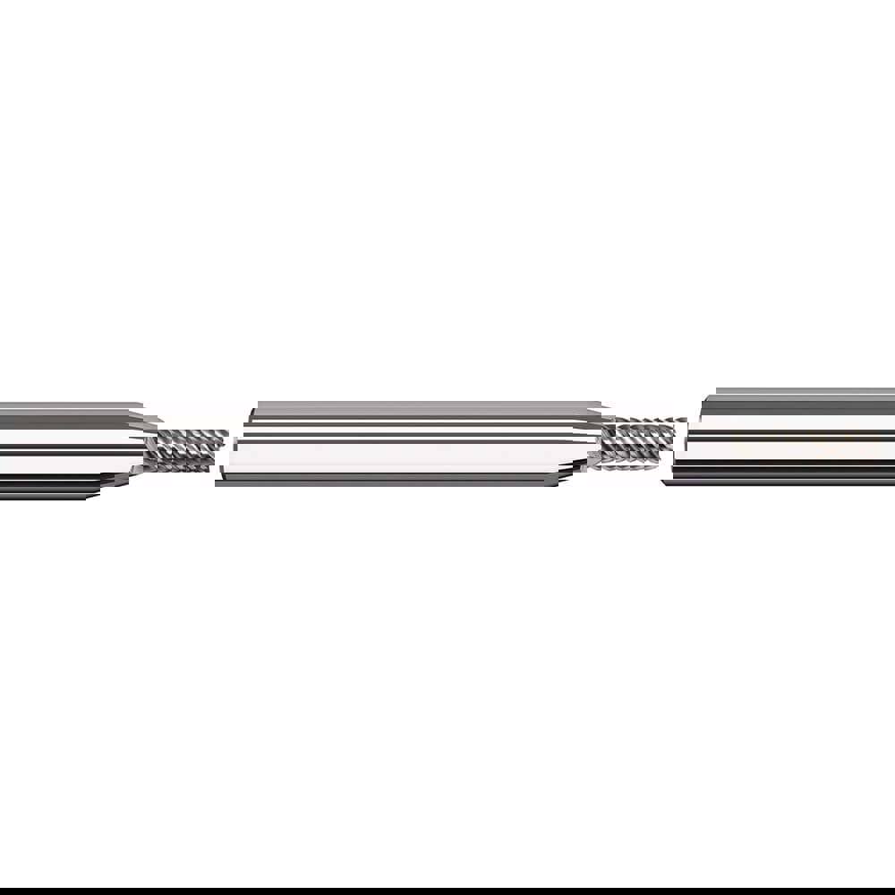 Square End Mill: 1/16'' Dia, 0.186'' LOC, 1/8'' Shank Dia, 1-1/2'' OAL, 5 Flutes, Solid Carbide