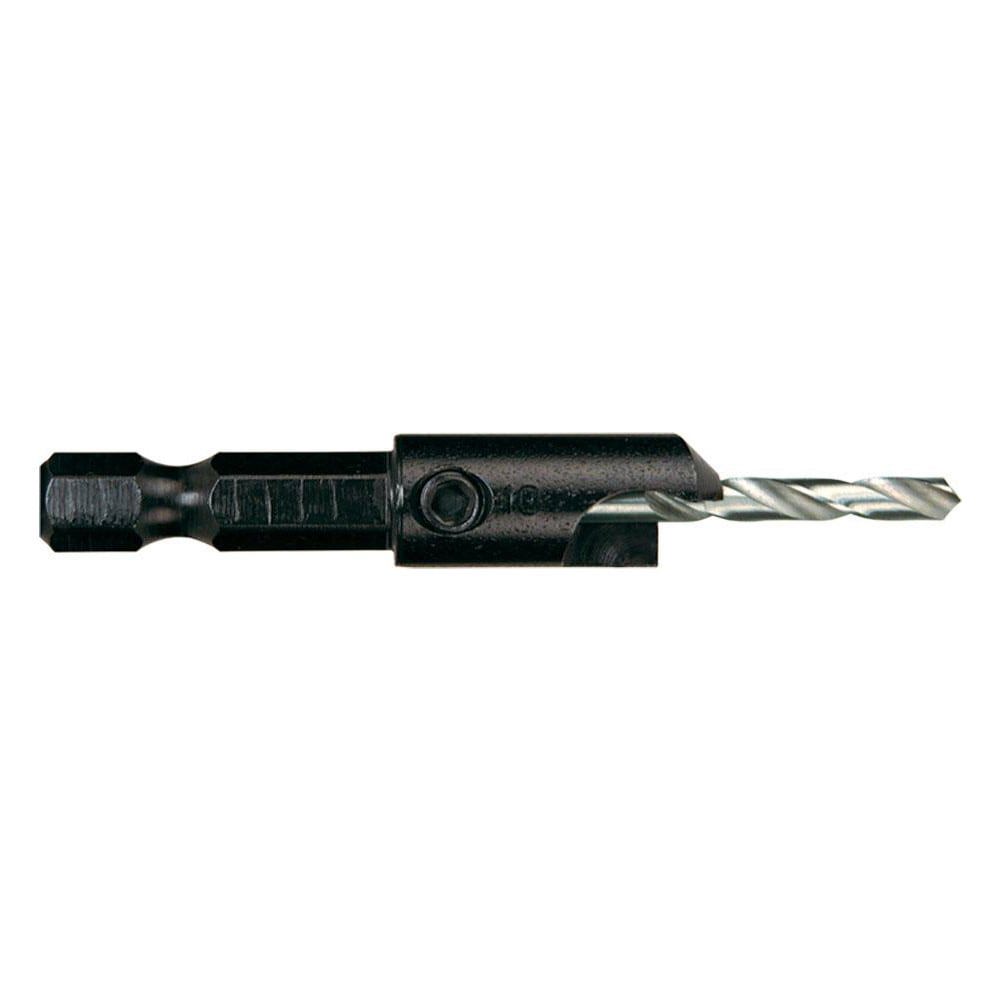 Adjustable-Depth Drill Countersinks; Cutter Head Diameter (Wire): #10 ; Overall Length: 1.25 ; Coated: Coated ; Series: Power Groove