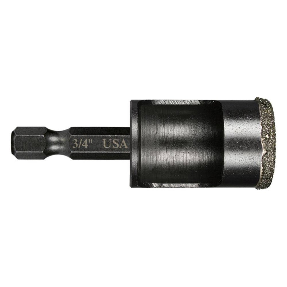 Tile & Glass Drill Bits; Shank Diameter: 0.2500 ; Drill Bit Cutting Shape: Round