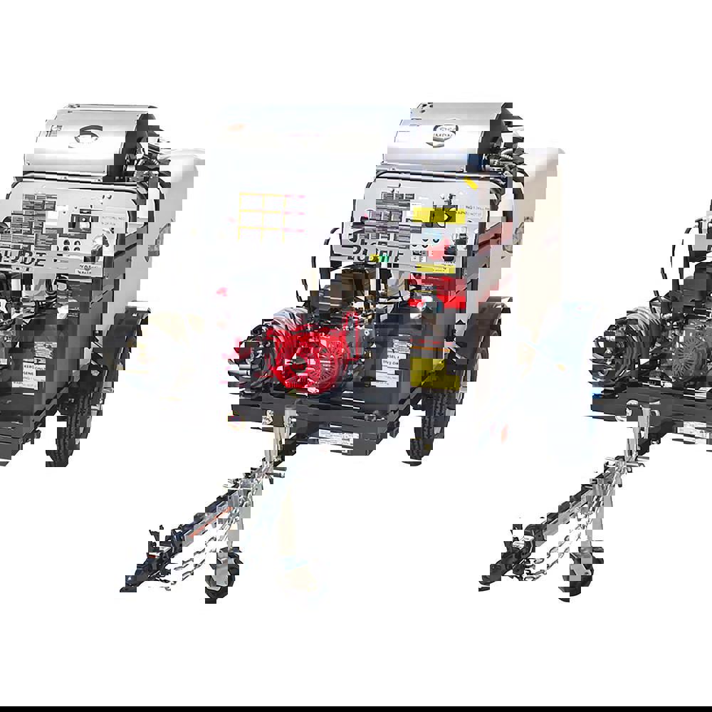 Pressure Washer: 4,000 psi, 4 GPM, Gas, Hot Water