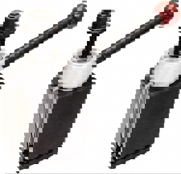 Tool Posts; Type: Quick Change; Series: 400; Lathe Swing (Inch): 14 to 20; Through Coolant: None; Base Width (Inch): 4 in; Tool Post Height: 6.25 in; Centerline To Handle Edge: 9 in; Overall Height: 6 in; Tool Post Height (Inch): 6-1/4; Bolt Hole Dia (Inc