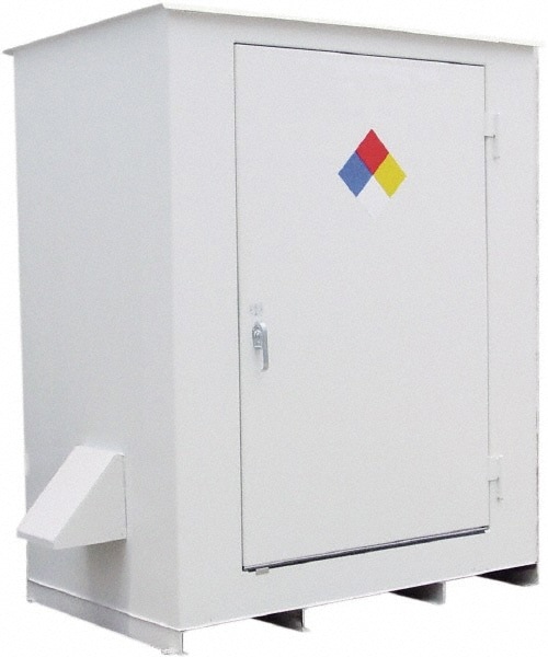 Drum Storage Units & Lockers; Product Type: Drum Storage Unit ; Spill Capacity: 170.0gal-(US) ; Overall Height: 8.17ft ; Overall Length: 9.0ft ; UNSPSC Code: 24112100