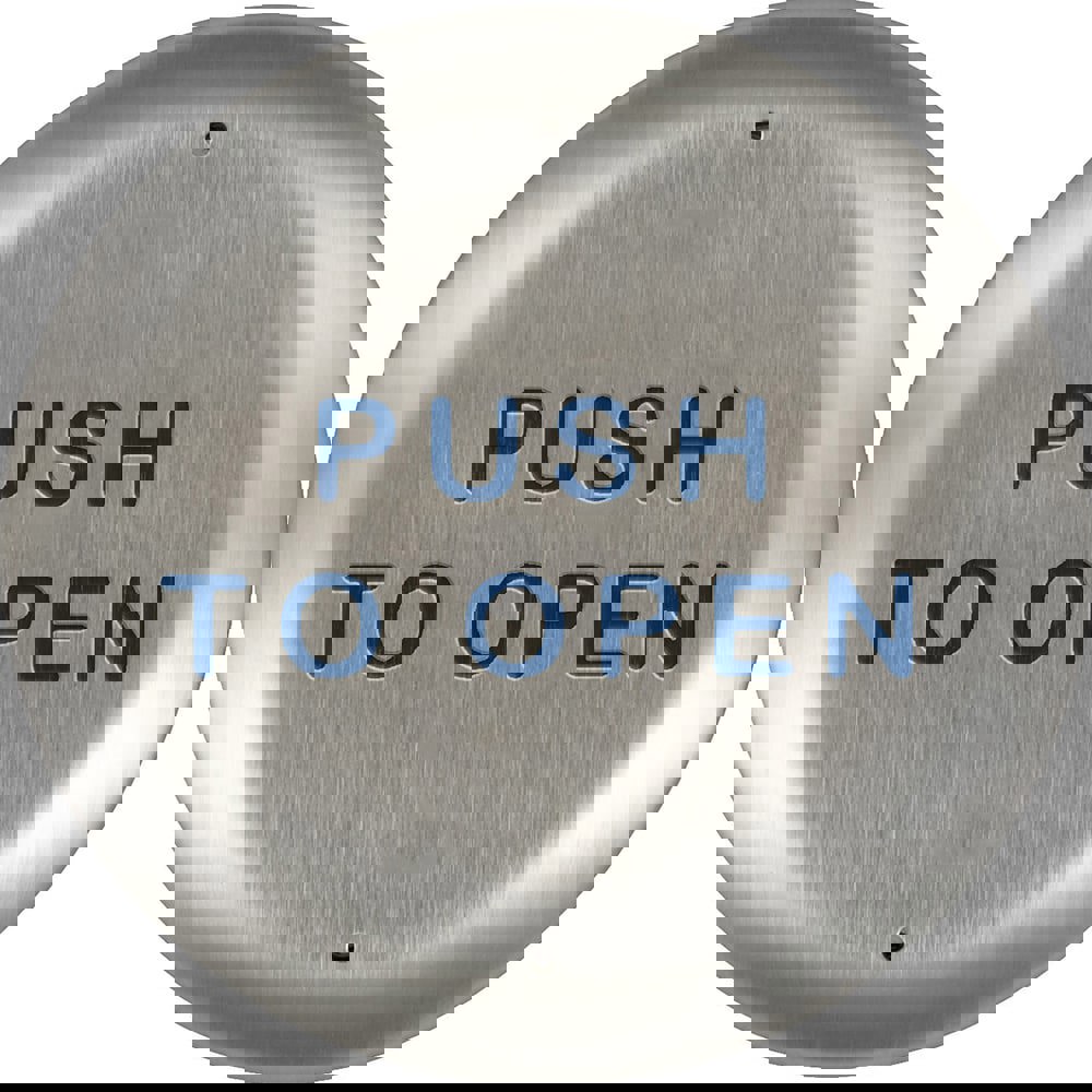 Push Plates; Overall Length (Inch): 4-1/2 ; Finish/Coating: Brushed