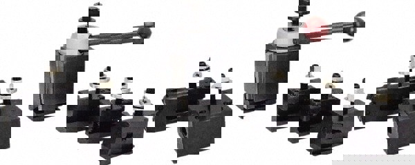 Tool Post & Holder Sets; Includes: (6) Holders ; Lathe Swing (Inch): 13 to 18 ; Bolt Hole Diameter (mm): 20.50 ; Series: CXA ; Number Of Pieces: 6 ; Coolant Through: No