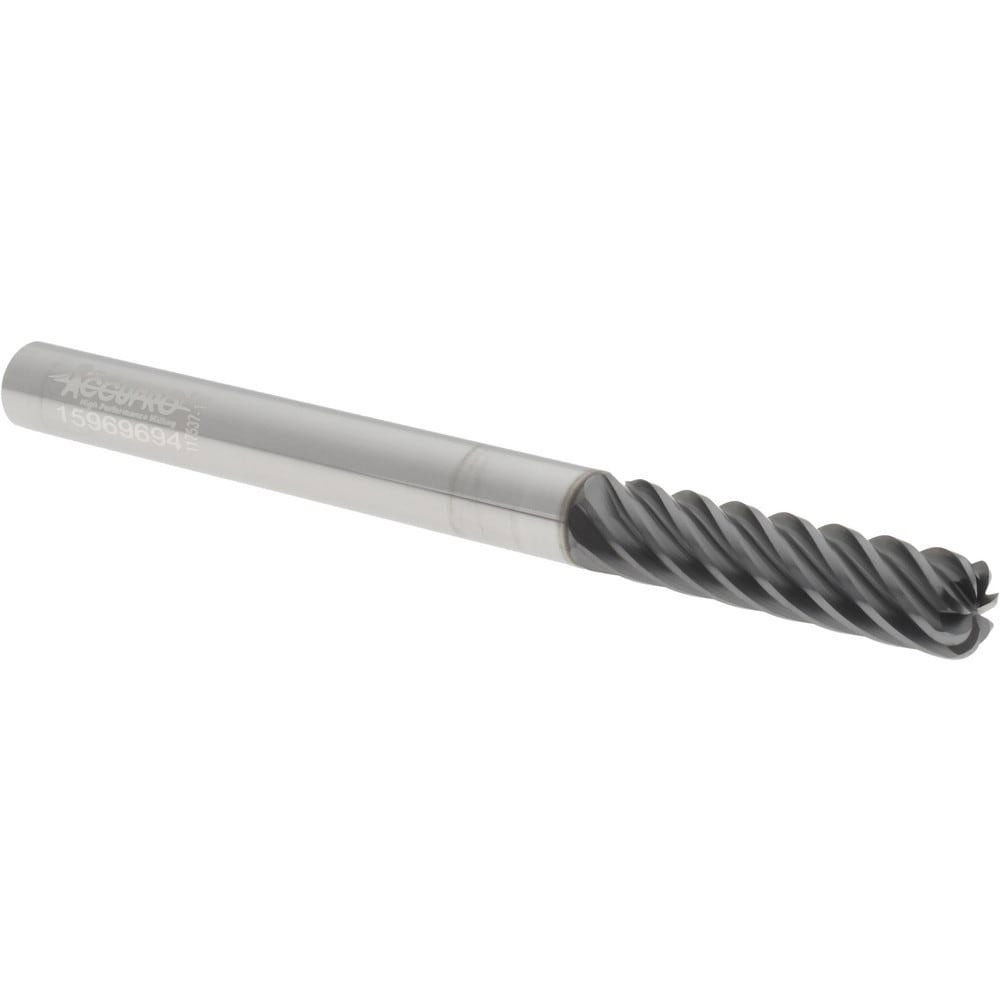 Corner Radius End Mill: 1/4
